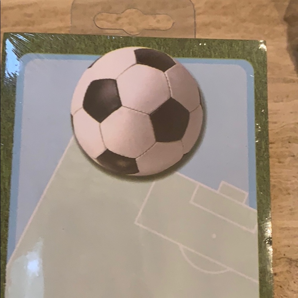 Lot of 24 New magnetized “Soccer” notepads